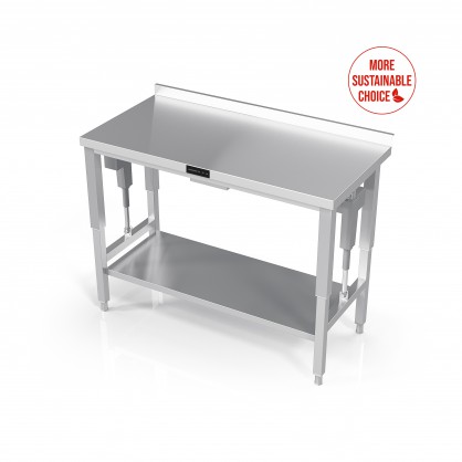 Electric Height Adjustable Table With Reinforced Shelf